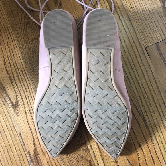 Chinese Laundry Laced Pink Ballet Flats - Picture 2 of 3
